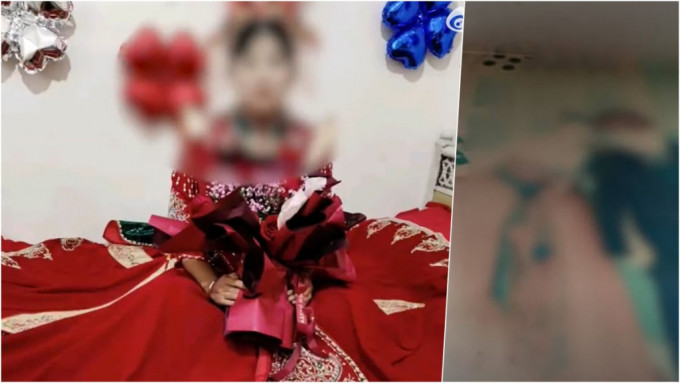 男子驚見網(wǎng)上婚禮片中新娘是「自己老婆」 決定要告妻子。 網(wǎng)圖