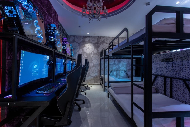 廈門的一家電競(jìng)酒店。
