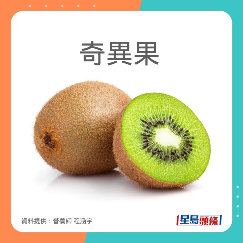 程涵宇推介了4款高鉀食物。