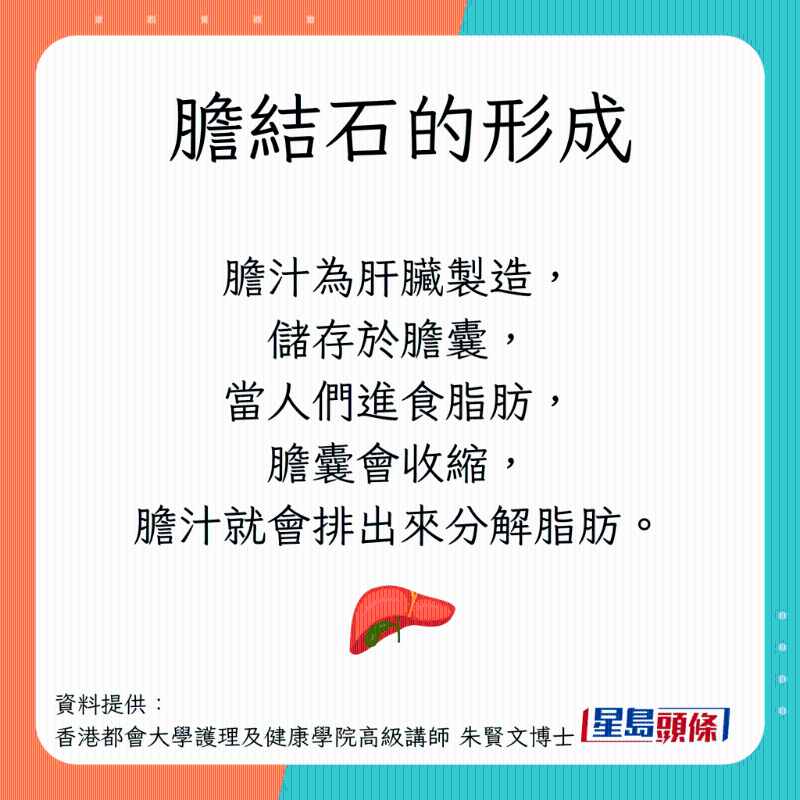 膽結(jié)石形成過程