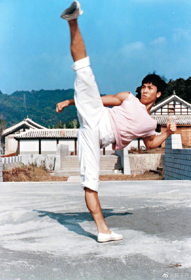 甄子丹為了學武回國，早前分享年輕時在北京、西安各地學武留下的照片。