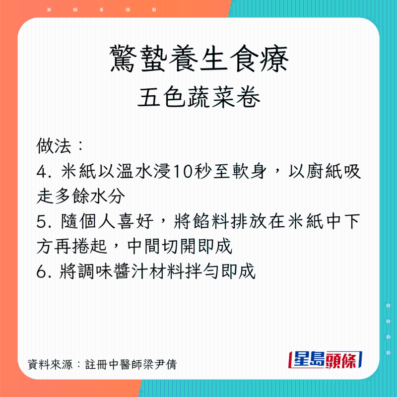驚蟄養(yǎng)生小食 五色蔬菜卷 做法