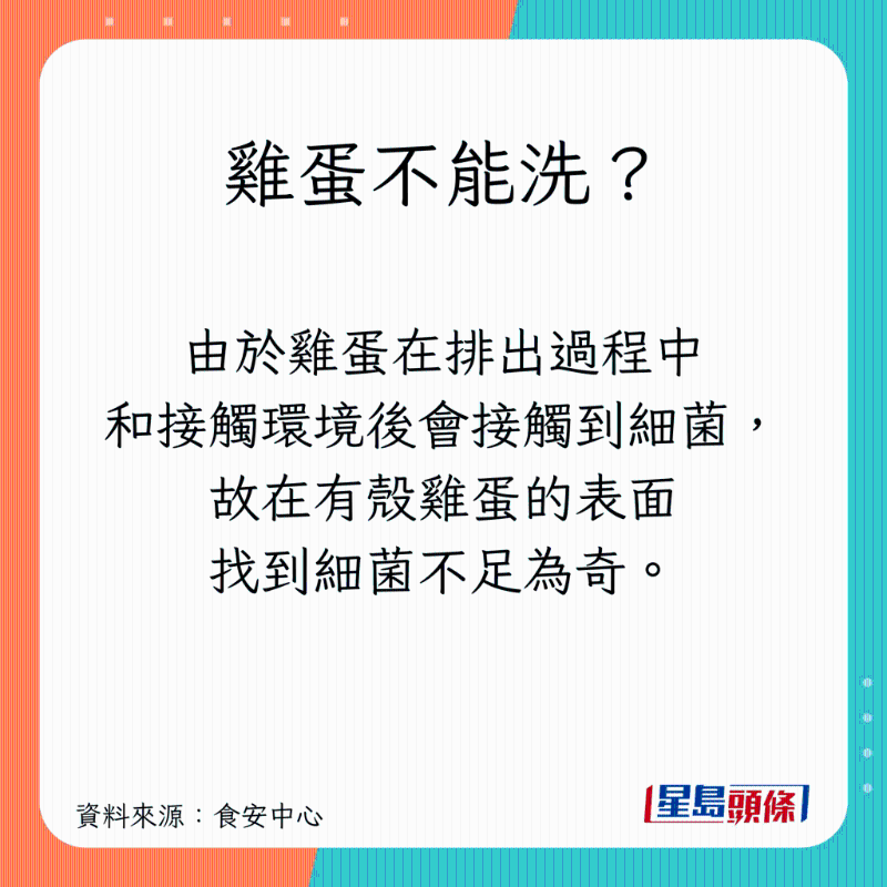 雞蛋不能洗？
