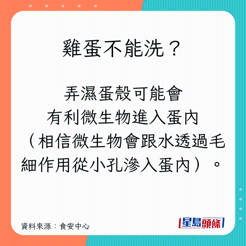 雞蛋不能洗？
