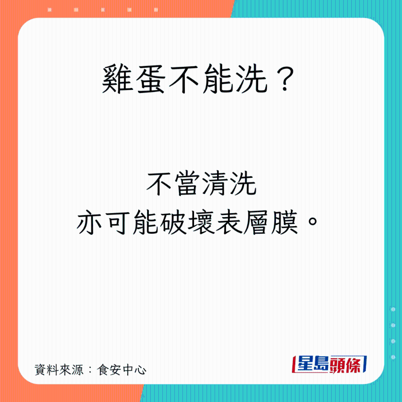 雞蛋不能洗？