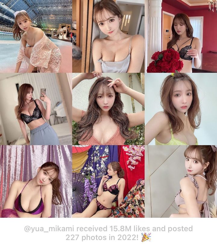 三上悠亞去年IG最多點(diǎn)贊的照片，幾乎全是性感相。