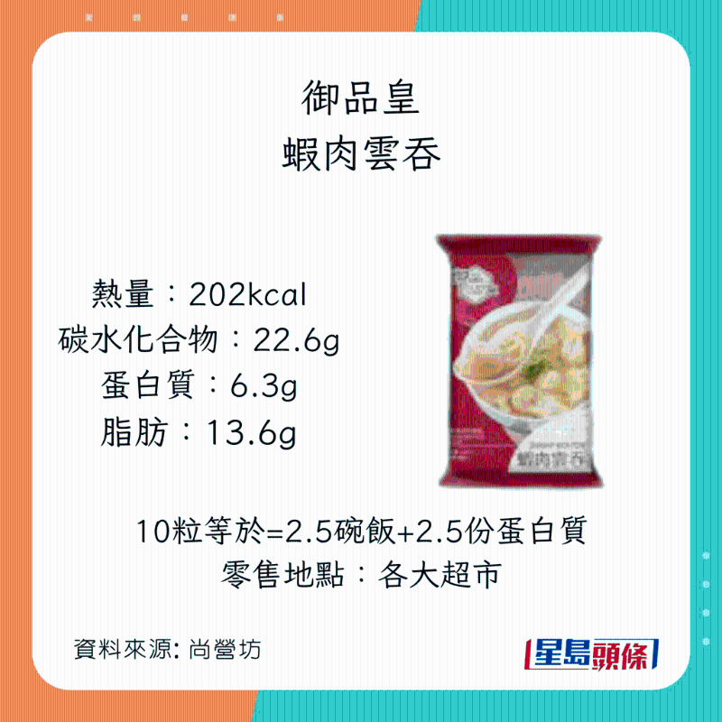 低脂鮮蝦雲(yún)吞 御品皇 - 蝦肉雲(yún)吞