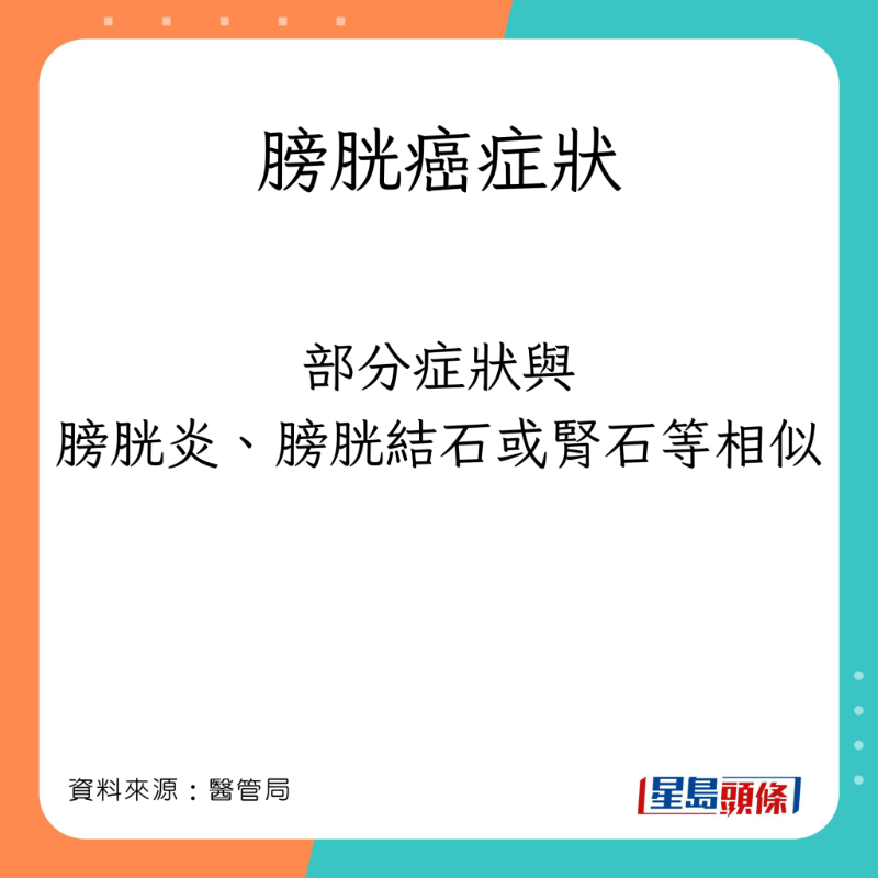 醫(yī)管局分享膀胱癌的癥狀。