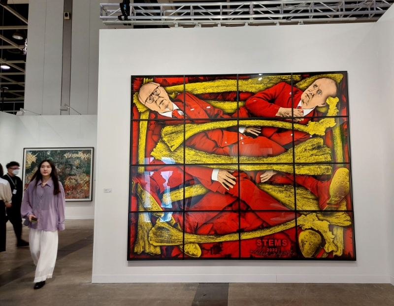 立木畫廊展出GILBERT &GEORGE作品 《STEMS》（2023）。