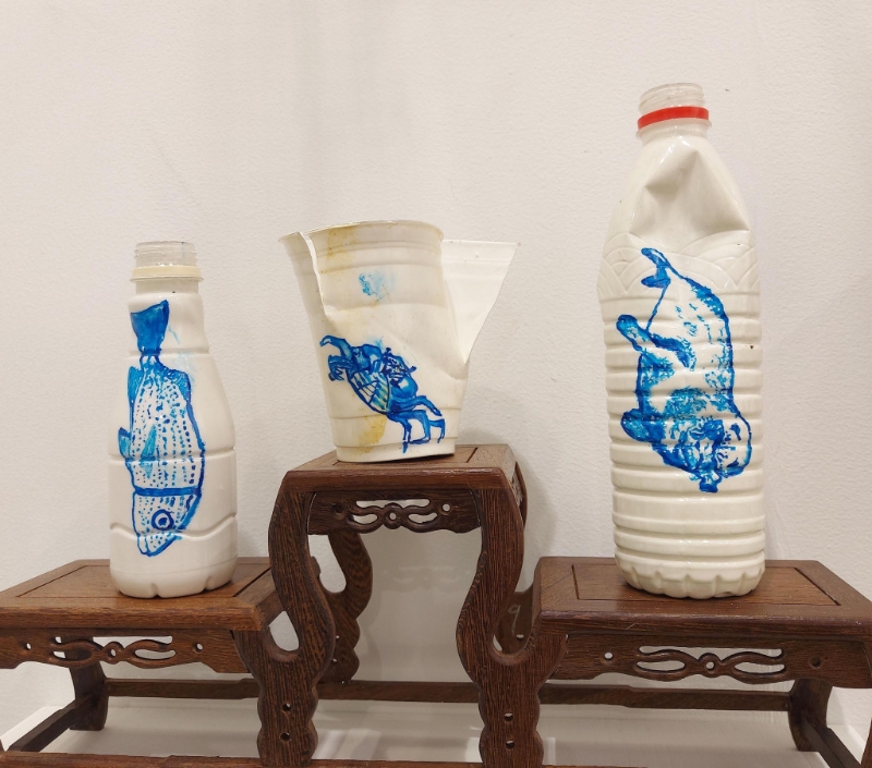 本地藝術(shù)家高哼作品《Sea Bottles》。