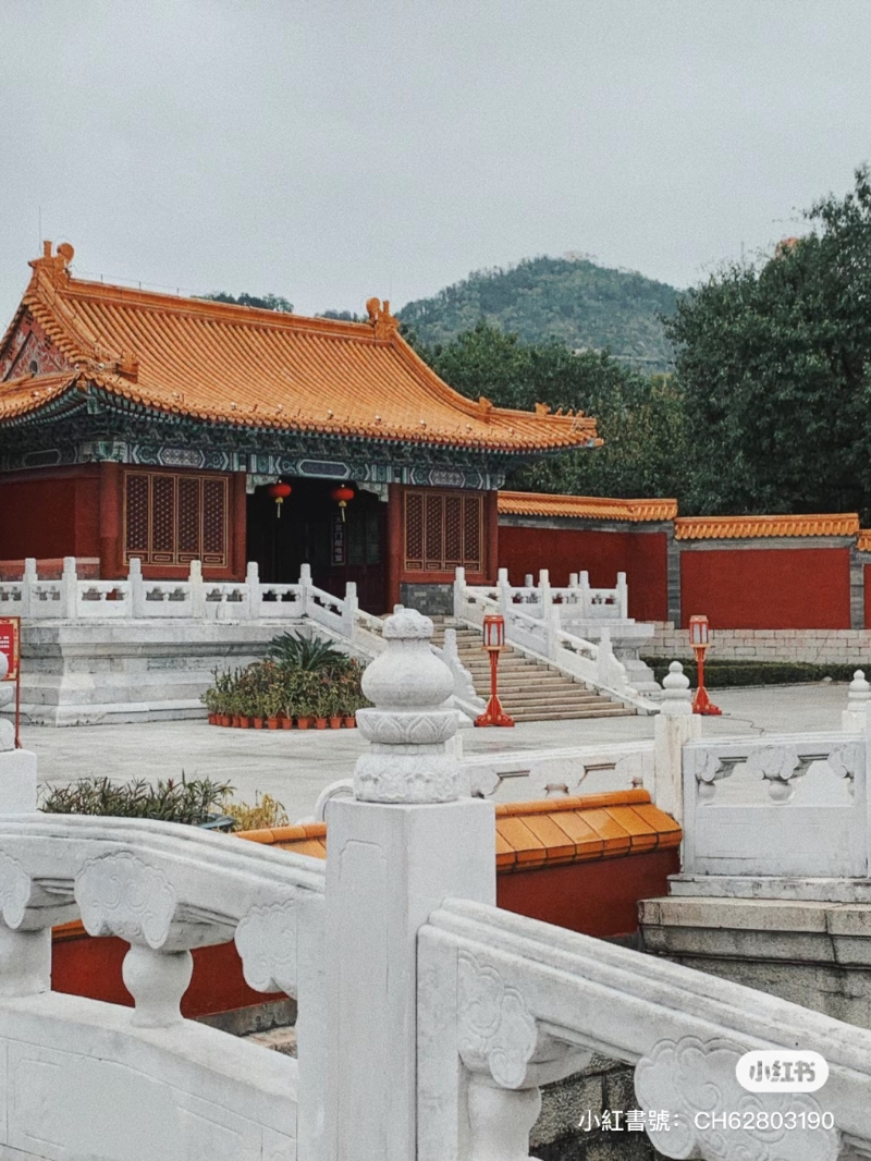 圓明新園取被燒毀前的北京圓明園建筑群為藍本。 （圖片來源：小紅書@橘子皮的橘）