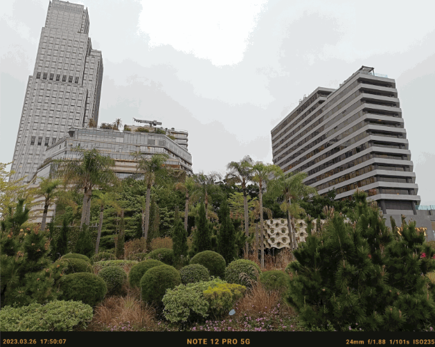 日光下拍攝，50MP廣角主鏡成像不俗，色彩偏向自然。