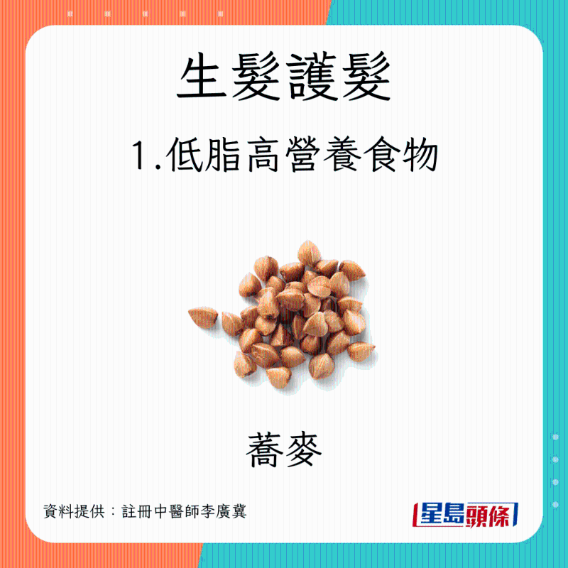 生髮食物1. 低脂高營養(yǎng)食物