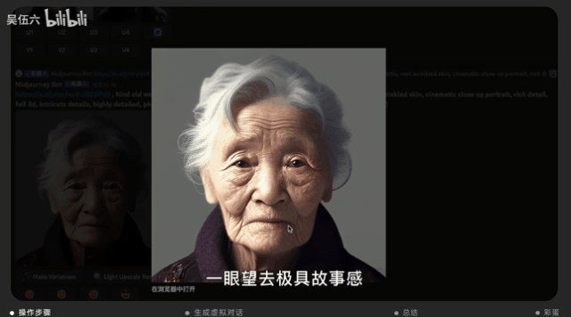 吳伍六解釋製作過程，指先是導(dǎo)入嫲嫲生前照片。 網(wǎng)圖 