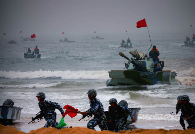 解放軍登陸濵習(xí)