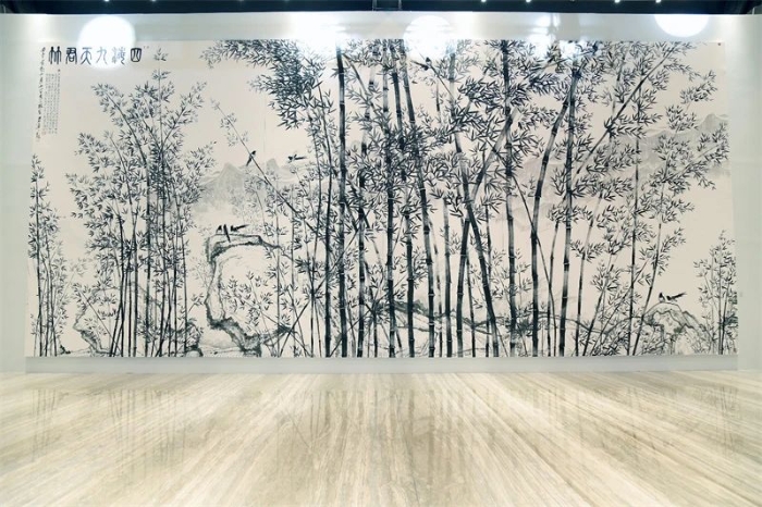 李小琳畫作&ldquo;九天君竹&rdquo;。