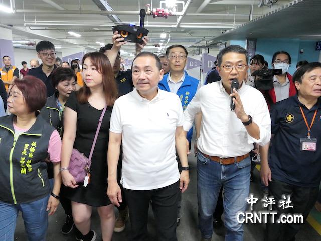 劉美芳5日陪同侯友宜視察