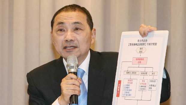 新北市長侯友宜（見圖）12日臨時出席市府針對板橋幼兒園喂藥案舉行的進度說明記者會，向大家說目前案件進度和后續(xù)處理方式。