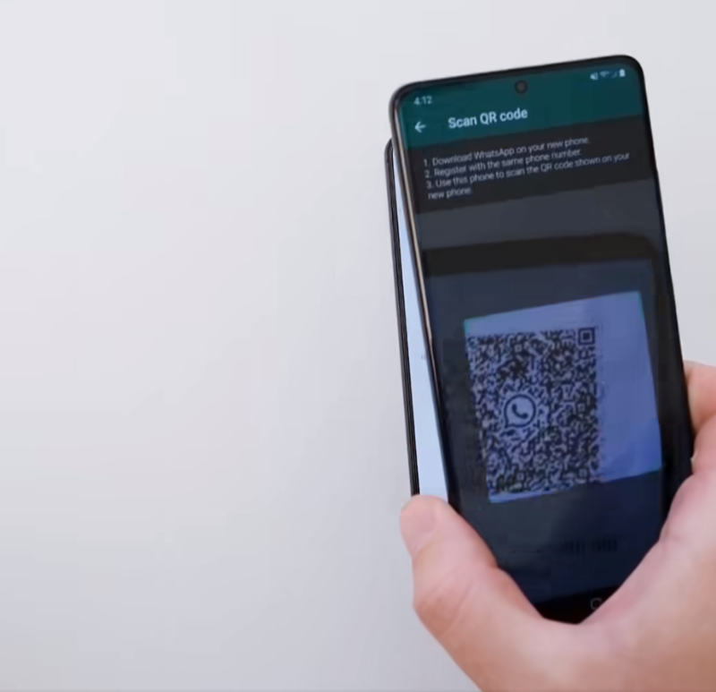 直接掃描舊手機WhatsApp上的QR code