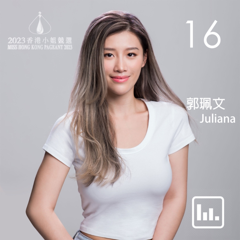 16號郭珮文（Juliana）現(xiàn)年21歲。