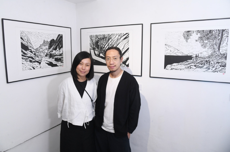 負(fù)責(zé)版畫(huà)創(chuàng)作的Grace及Philip，正是藝術(shù)單位Cowrice的創(chuàng)辦人。