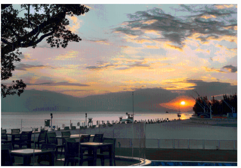 藍(lán)鯨餐吧觀日落