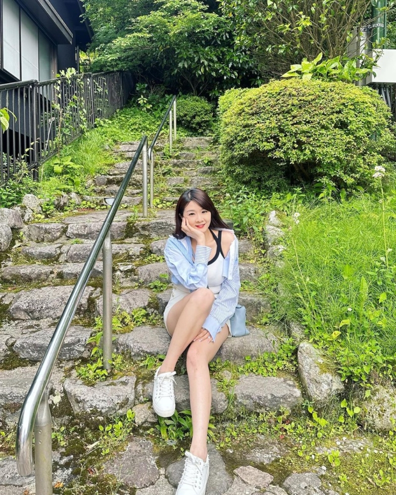 孫雪祺身材出眾，有新聞界咪神之稱