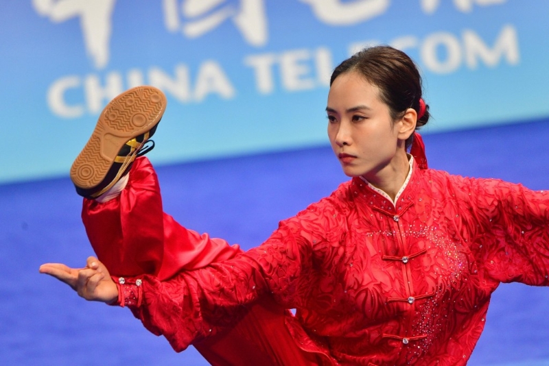 比賽中的陳穗津 比賽中的陳穗津