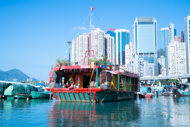 三角天后廟船是全港唯一水上廟船 三角天后廟船是全港唯一水上廟船