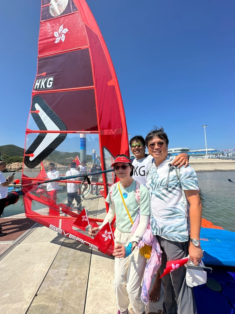 銅牌鄭清然有父母到場(chǎng)打氣。