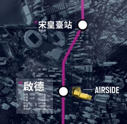 緊鄰啟德港鐵站，還與多條高架行人道和天橋相連，提供方便快捷的交通連接。