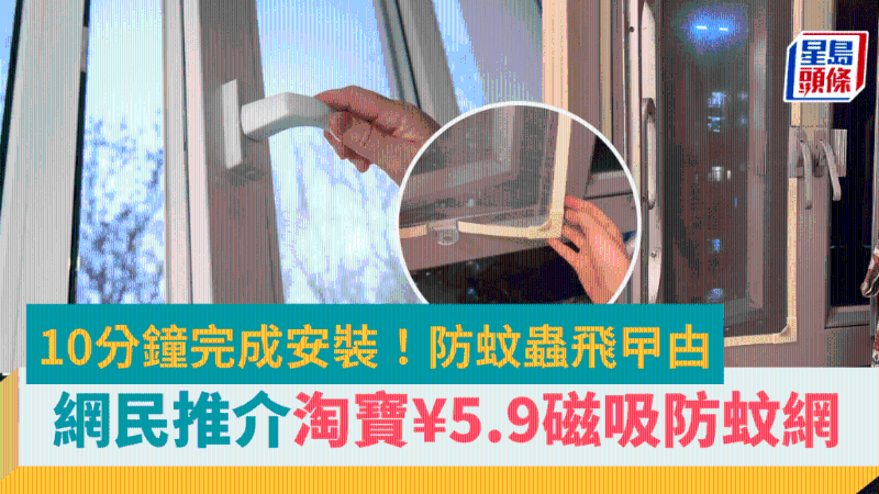 網(wǎng)民淘寶5.9買磁吸防蚊網(wǎng)，10分鐘安裝，防蚊蟲蟑螂，養(yǎng)貓都適用？