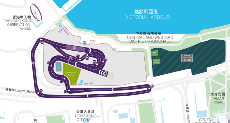 中環(huán)場地越野賽地圖。