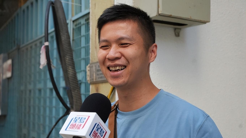 ▲明年3月中成為爸爸的陳先生。