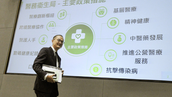 醫(yī)務(wù)衛(wèi)生局局長盧寵茂。