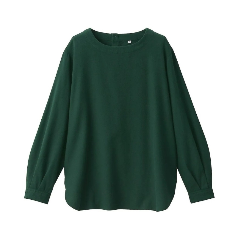 女裝棉質(zhì)雙面磨毛法蘭絨長袖衫，原價$228、現(xiàn)售$205.2，無印良品。