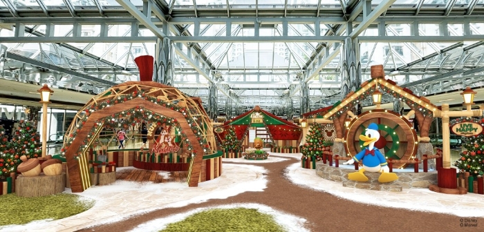 太古城中心今年圣誕與迪士尼攜手合作，以“綠色圣誕”作主題。