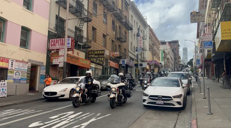 拜登將來訪？華埠突現(xiàn)大批警力