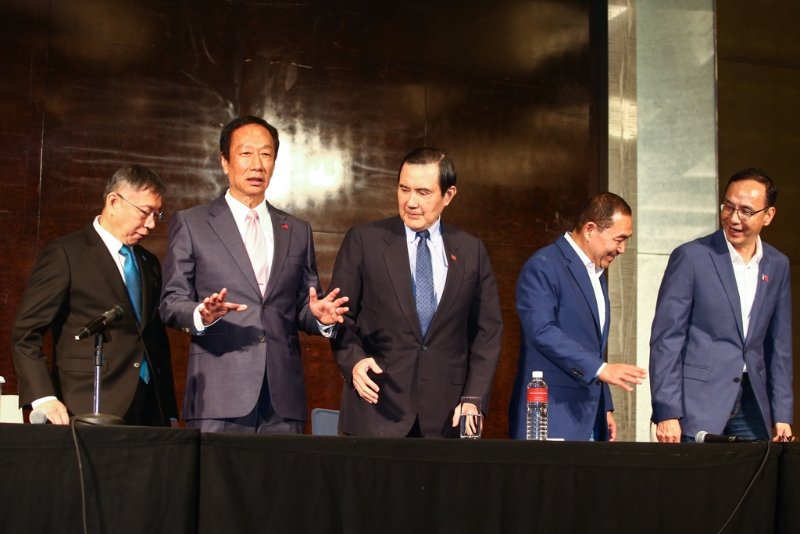 侯友宜、朱立倫、馬英九，柯文哲等人公開會晤