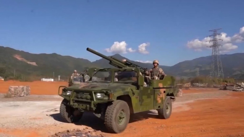 中緬邊境演習(xí)為期3天已結(jié)束。 （央視截圖）