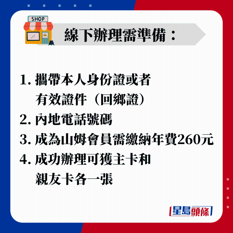線下辦理需準(zhǔn)備：