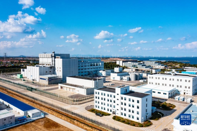 華能石島灣高溫氣冷堆示范工程外景（資料照片）。新華社