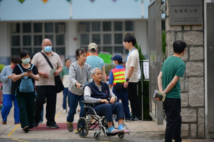 黃大仙區(qū)票站。