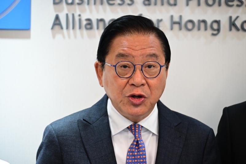 經(jīng)民聯(lián)副主席林健鋒。 陳極彰攝