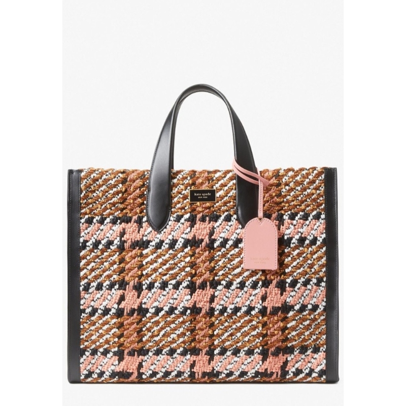 Women Manhattan Plaid Large Tote - Pink Multi：$960（原價(jià)$4,000）