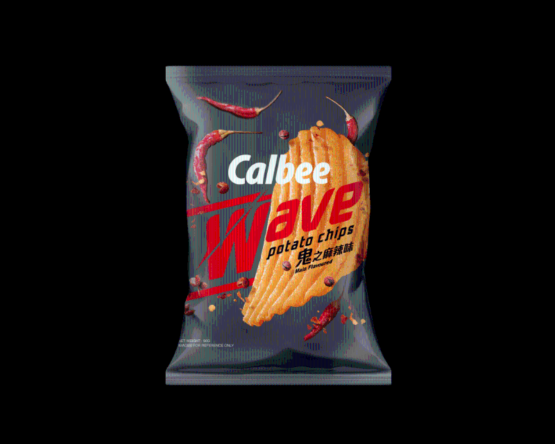 卡樂B熱浪薯片BBQ味薄餅薯片蜂蜜牛油味鬼之麻辣味波浪泰式辣醬味 折實(shí)價(jià)$13.2包（原價(jià)$16.5包）