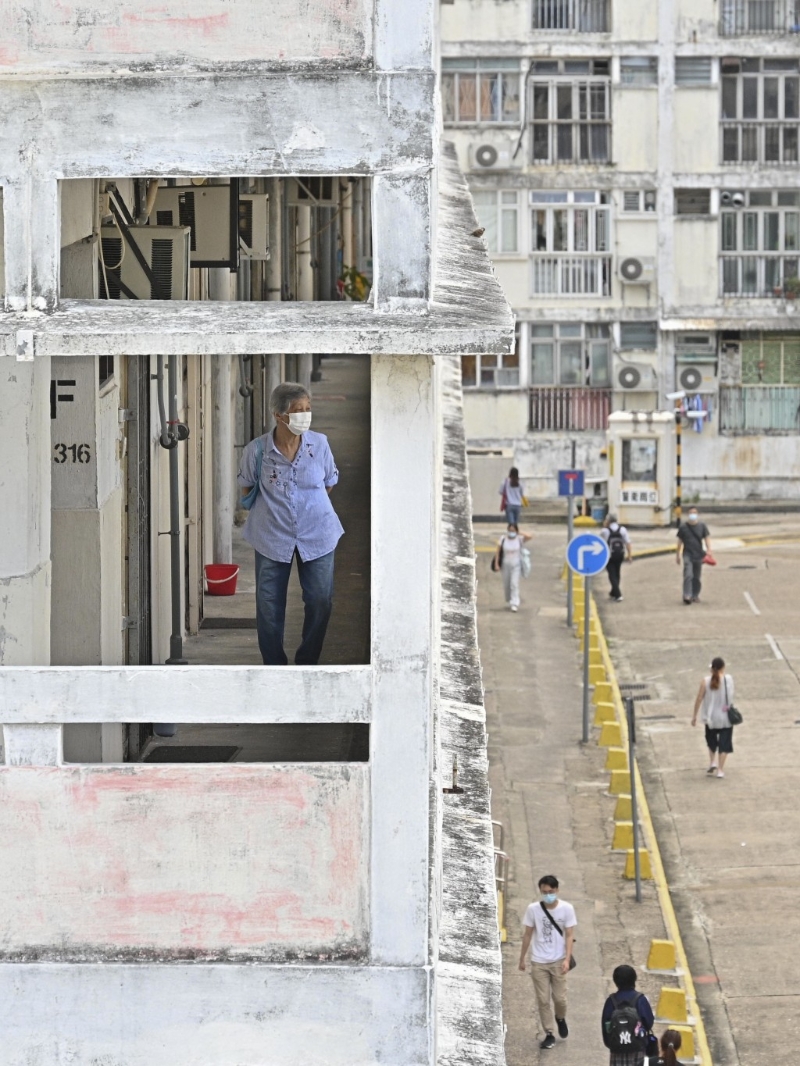 邨內(nèi)居民大多為年邁住戶。 （資料圖片）