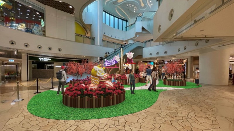 親子好去處2024︳5大港鐵商場(chǎng)龍年賀年打卡位：青衣城“醒獅迎?！保▓D片來(lái)源：港鐵）