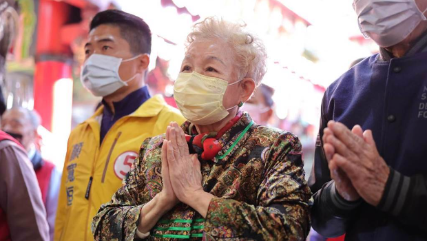 圖為柯文哲的媽媽何瑞英。