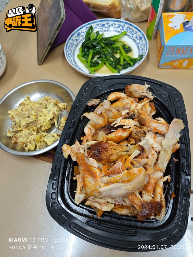 Sunny指山姆的新奧爾良燒雞味道非常甜，而且肉質(zhì)太稔。 （受訪者提供圖片）